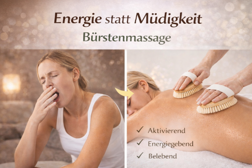 Bürstenmassagen - spürbare Frische und neue Energie Bürstenmassage - spürbare Frische und neue Energie