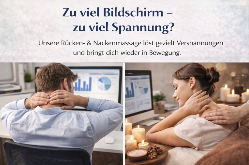 Rücken- und Nackenmassage - Stressreduktion und Entspannung